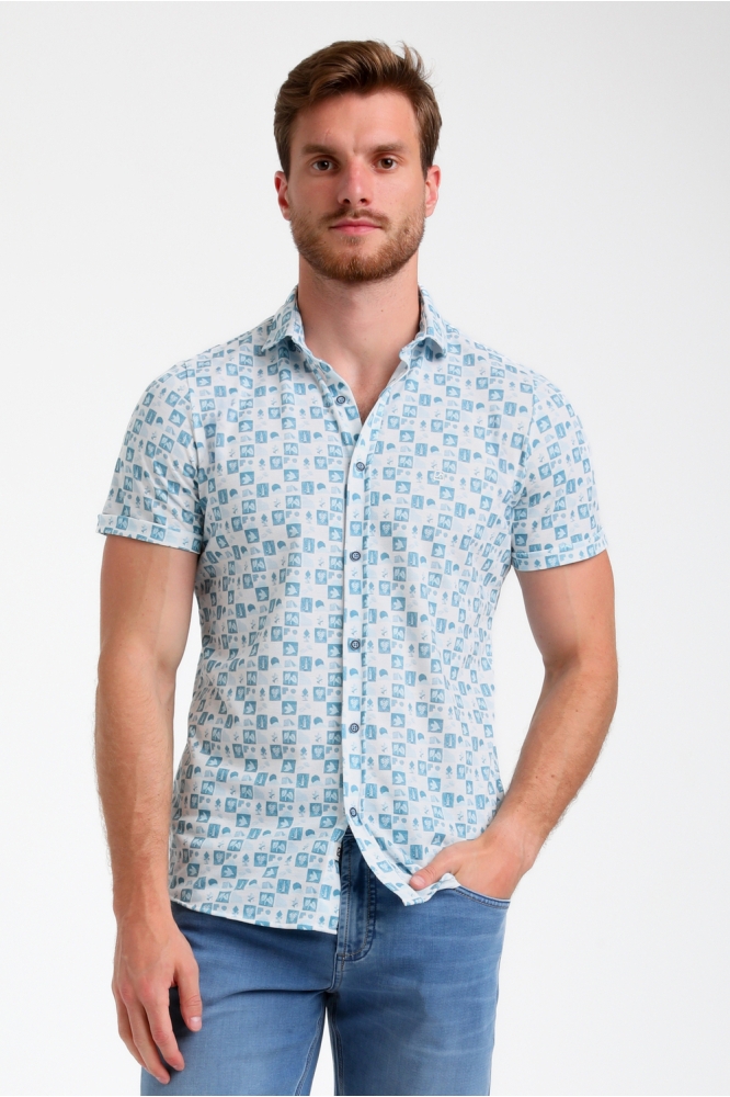 OVERHEMD 335545 4001 bright blue
